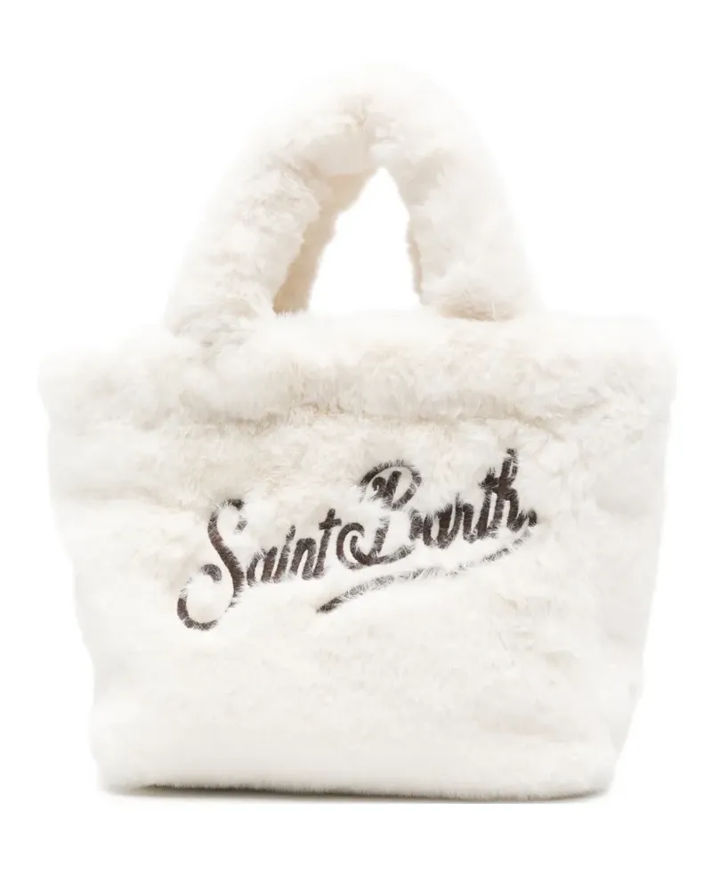 MC2 Saint Barth Mini Tote Bag mit Logo - Weiß Weiß