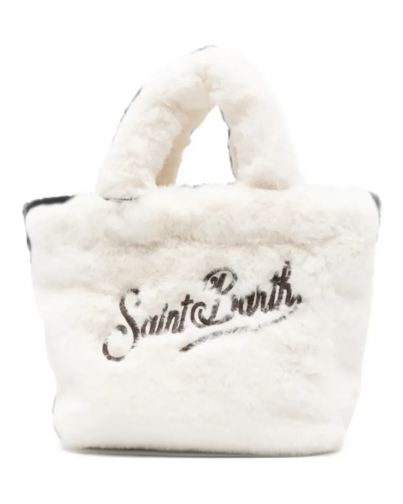 MC2 Saint Barth mini logo detail tote bag - Weiß Weiß