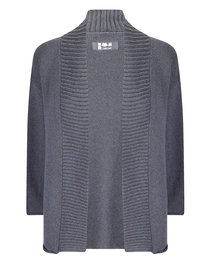 LABO.ART Offener Cardigan - Grau Grau