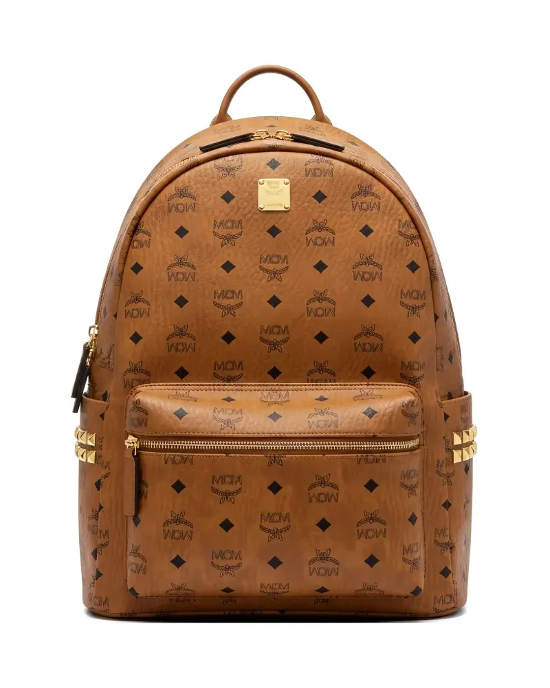 MCM Stark stud-embellished backpack - Braun Braun