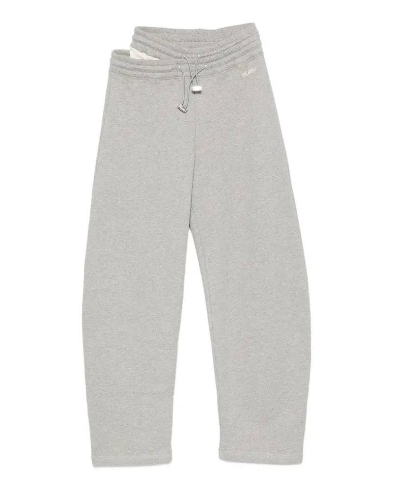 ATTICO Jogginghose im Layering-Look mit Kordelzug - Grau Grau