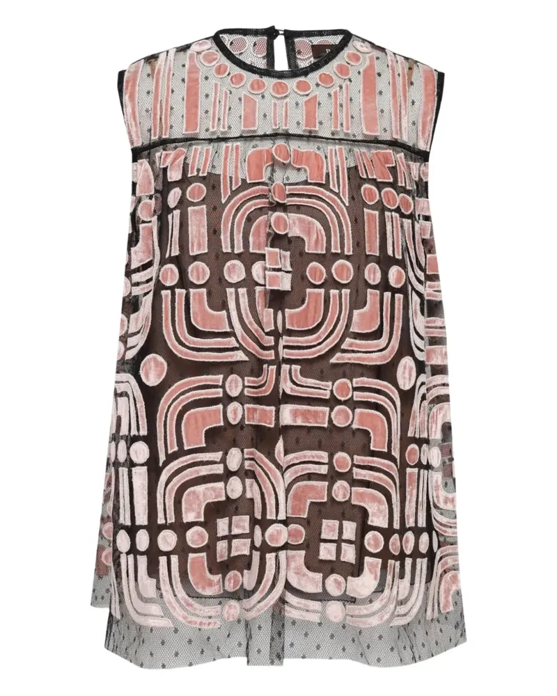 Biyan geometric-print blouse - Rosa Rosa