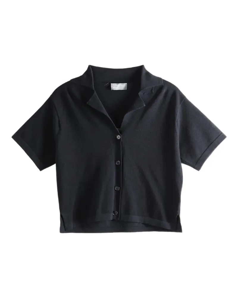 Margaret Howell short-sleeve button-up shirt - Schwarz Schwarz