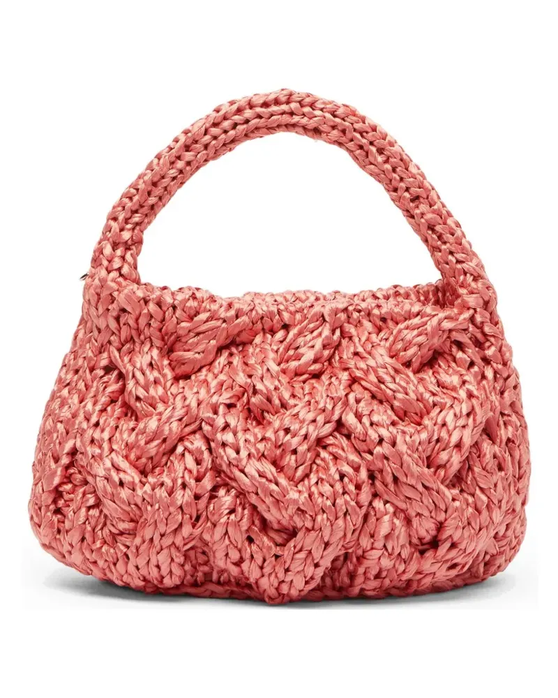 J.W.Anderson Kleine Cable Knit Tasche - Rosa Rosa