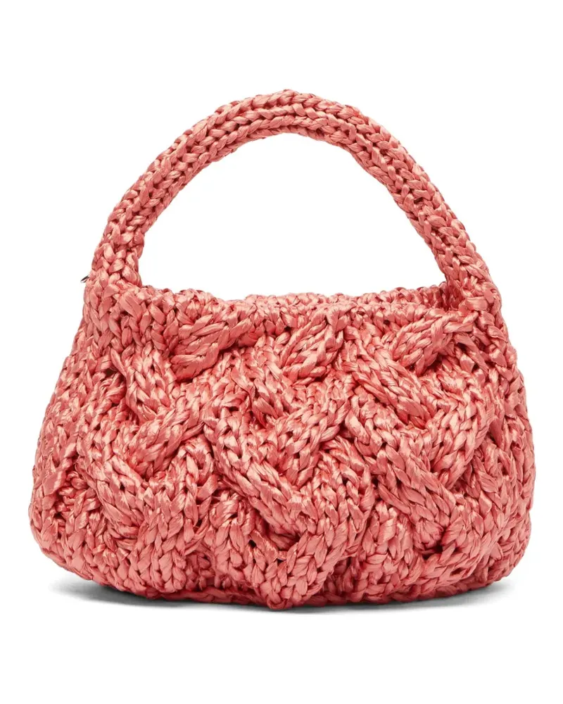 J.W.Anderson Kleine Cable Knit Tasche - Rosa Rosa