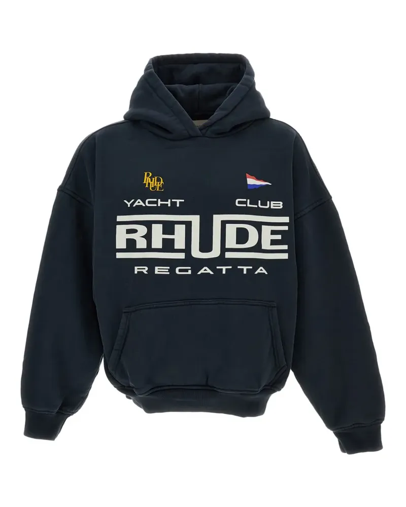 RHUDE Regatta Yacht Club hoodie - Schwarz Schwarz