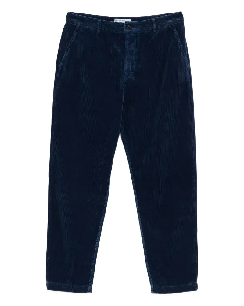 Universal Works Hose aus Cord - Blau Blau