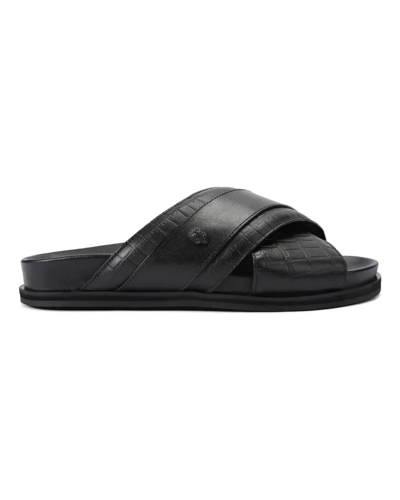 Kurt Geiger Baron Sandalen mit Kroko-Prägung - Schwarz Schwarz
