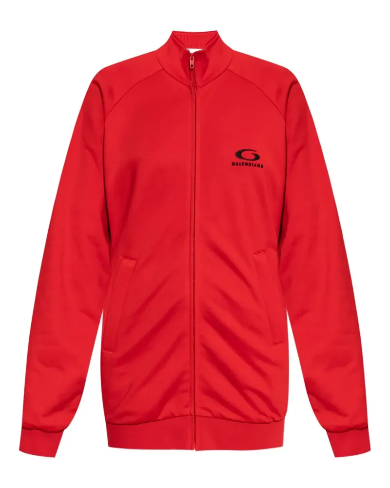 Balenciaga Minikleid mit Logo-Detail - Rot Rot