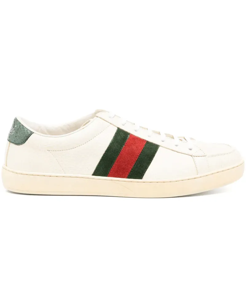 Gucci Gestreifte Sneakers - Nude Nude