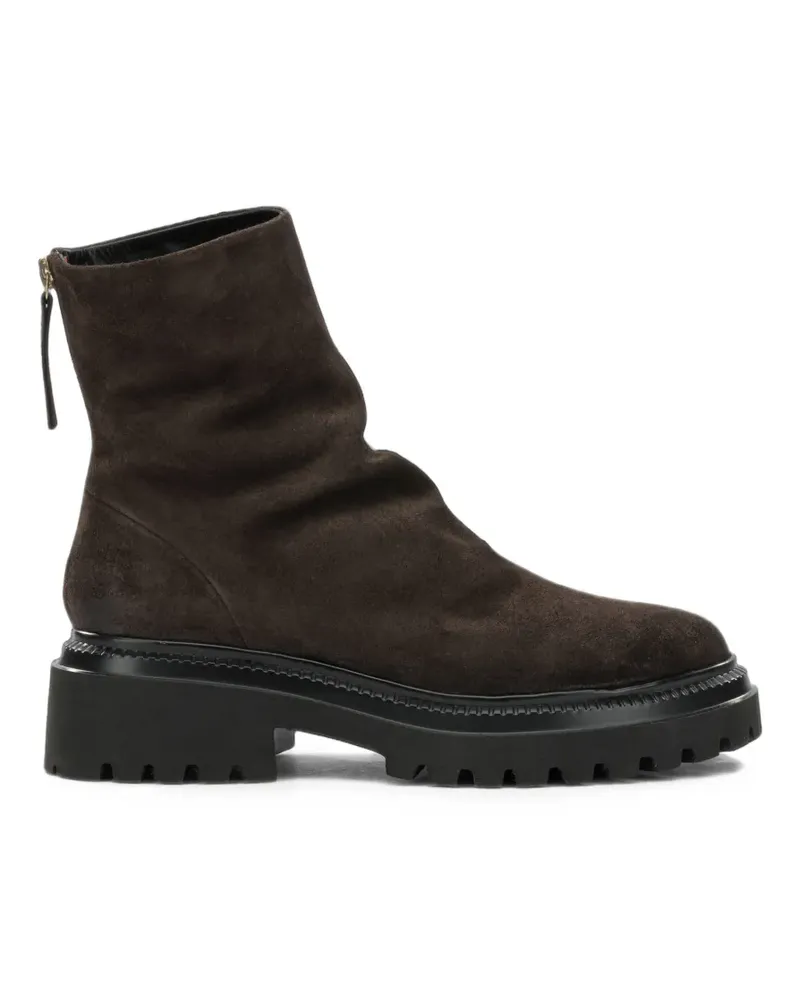 HALMANERA suede chunky-sole ankle boots - Braun Braun