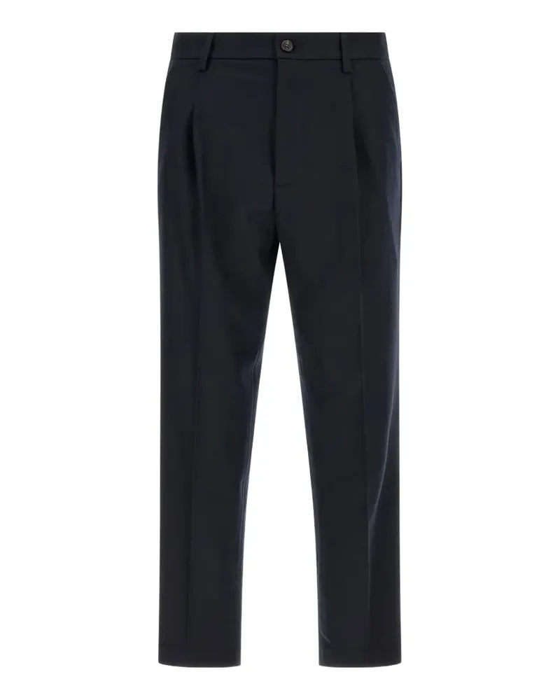 Department 5 Gin Wide-Leg-Hose mit Bundfalten - Blau Blau