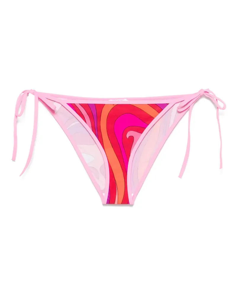 Emilio Pucci Bikinihöschen mit Marmo-Print - Rosa Rosa