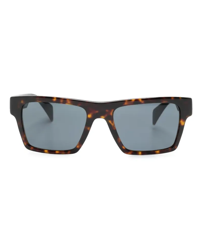 Versace Eckige Sonnenbrille in Schildpattoptik - Braun Braun