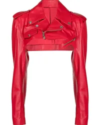 Monse Cropped-Lederjacke Rot