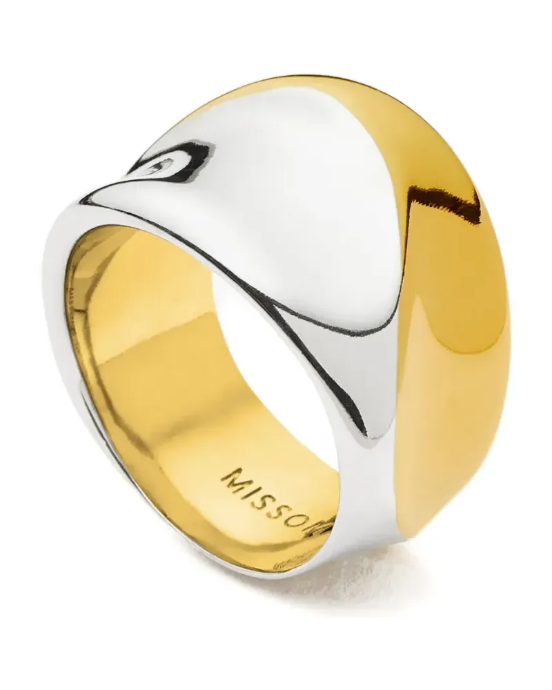 Missoma Skulpturaler Statement-Ring - Gold Gold