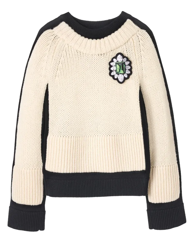 Marc Jacobs Trompe L'Oleil Pullover - Weiß Weiß