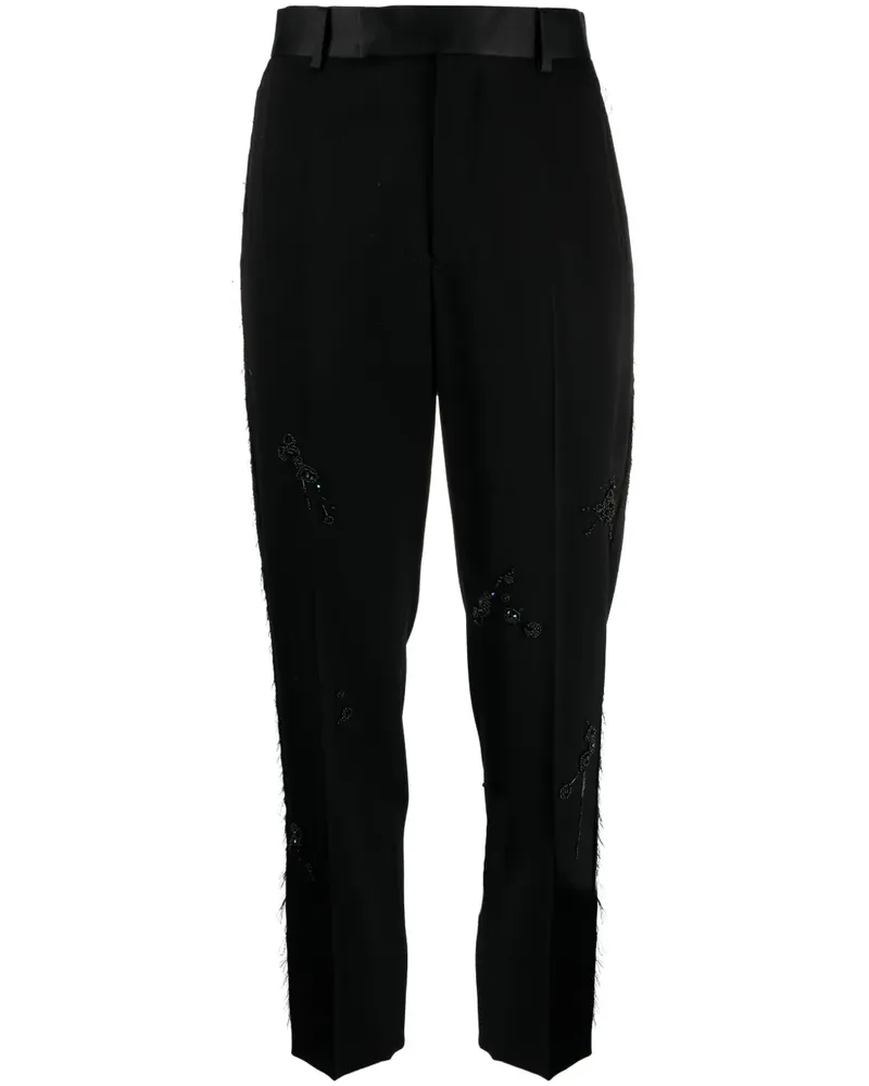 Undercover Bestickte Hose - Schwarz Schwarz