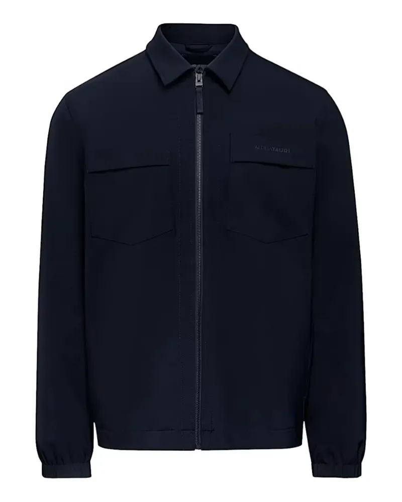 AlphaTauri logo-print chest-pocket jacket - Blau Blau