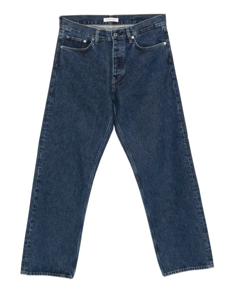 Sunflower Loose logo-patch straight-leg jeans - Blau Blau