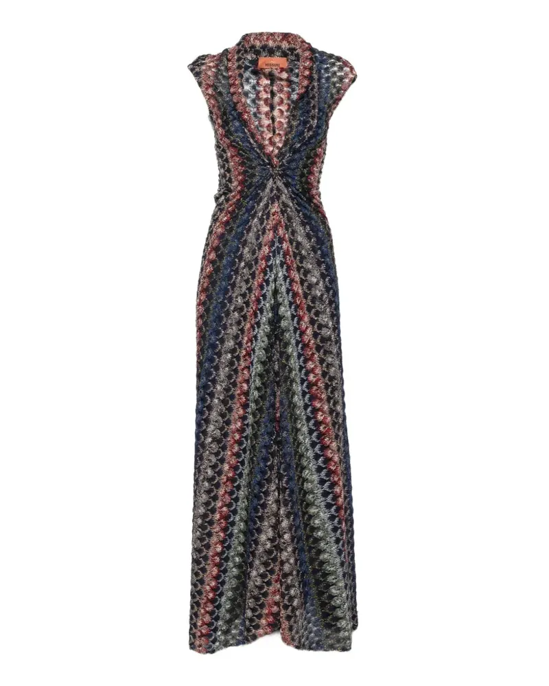 Missoni Torchon Raschel maxi dress - Blau Blau