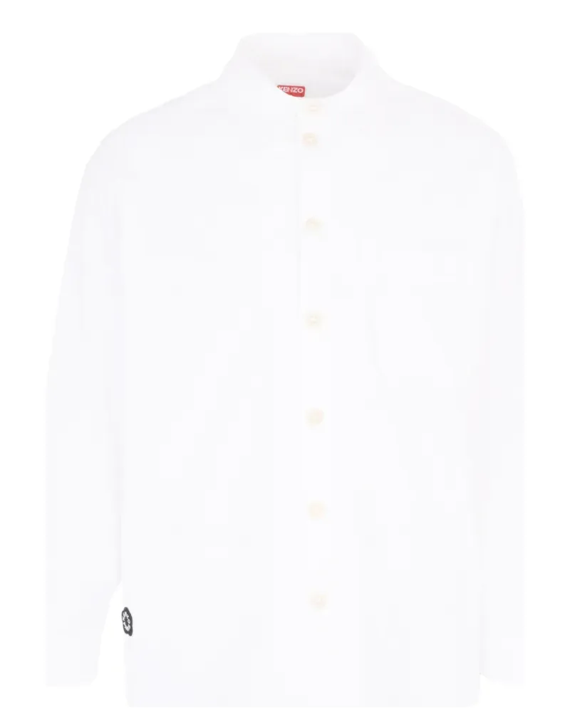 Kenzo Hemd mit Brusttasche - Weiß Weiß