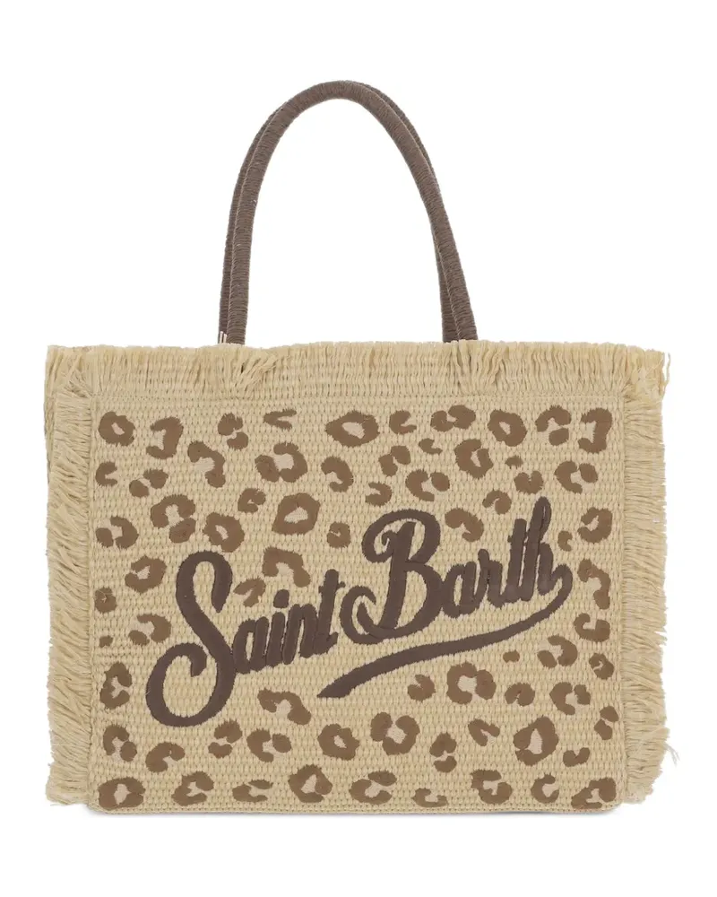 MC2 Saint Barth Colette fringed shoulder bag - Nude Nude