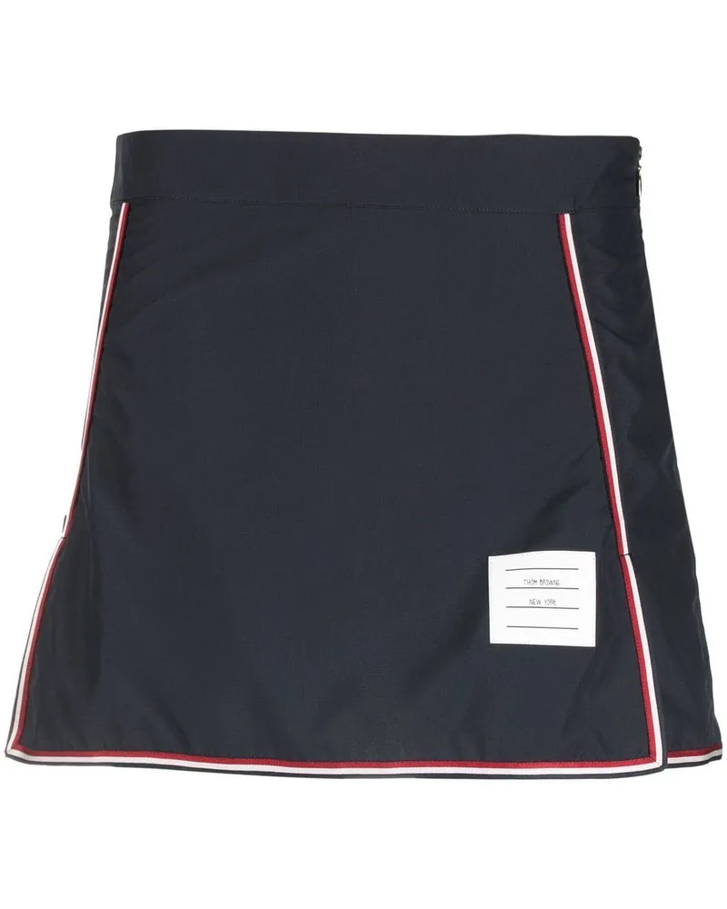 Thom Browne Minirock mit RWB-Streifen - Blau Blau