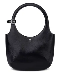 Courrèges Holy Handtasche aus Leder Schwarz