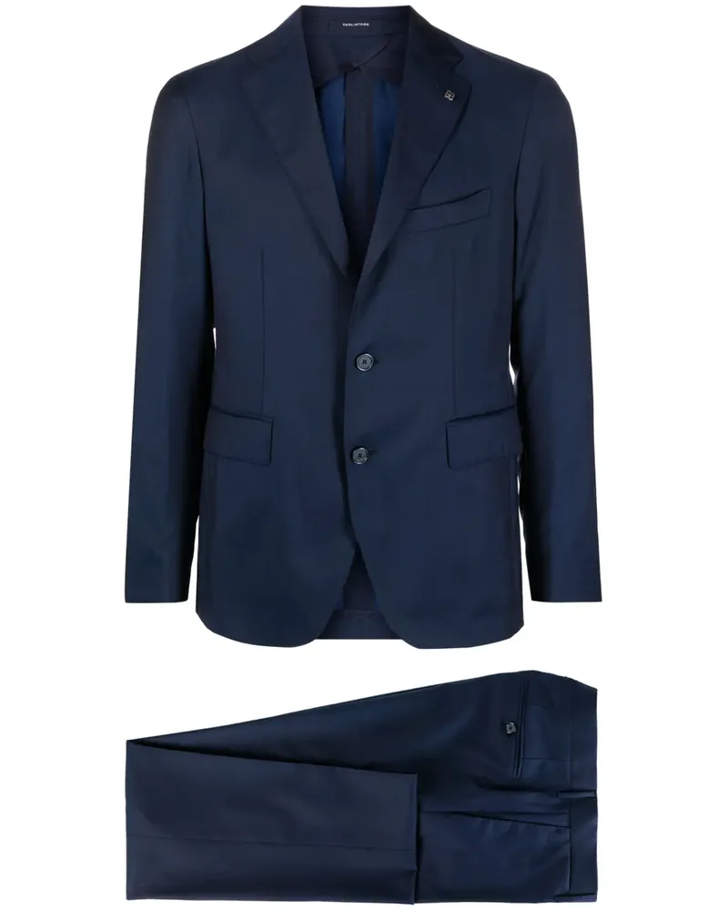 Tagliatore Einreihiges Sakko mit fallendem Revers - Blau Blau