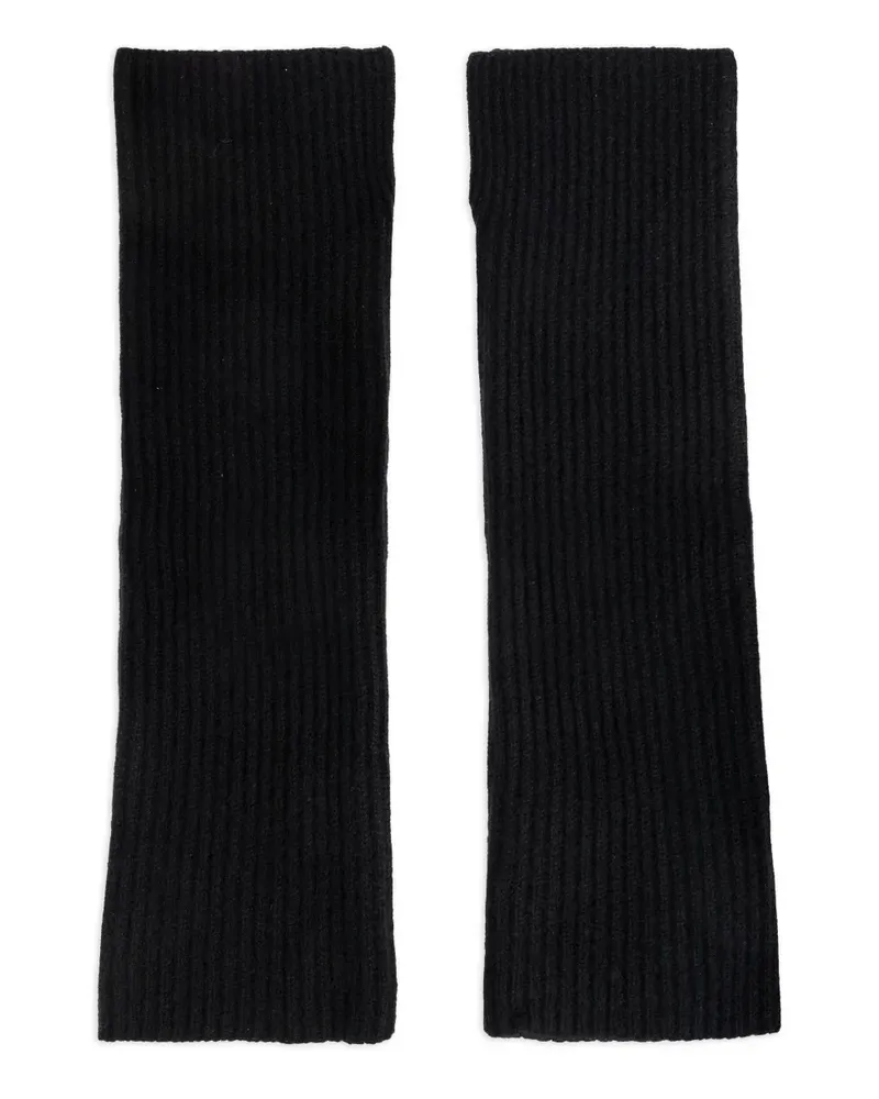 Lisa Yang Gerippte Handschuhe - Schwarz Schwarz