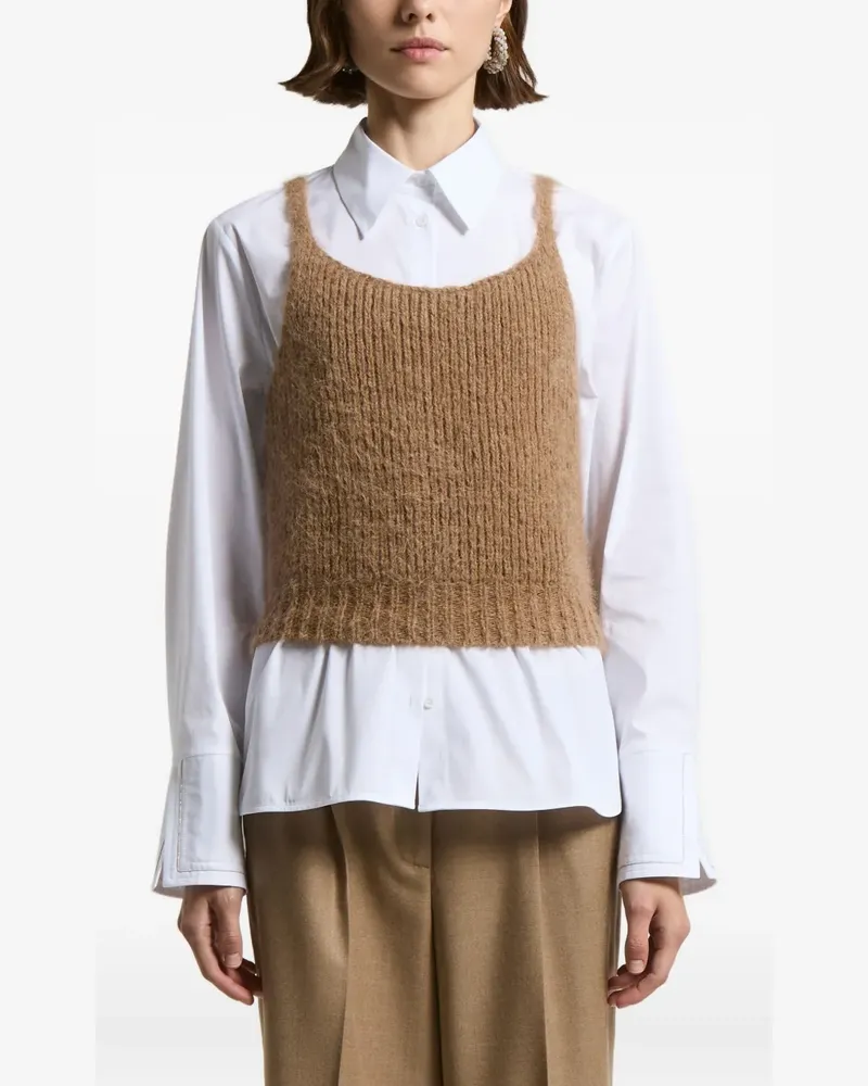 Peserico Top mit eckigem Ausschnitt - Nude Nude
