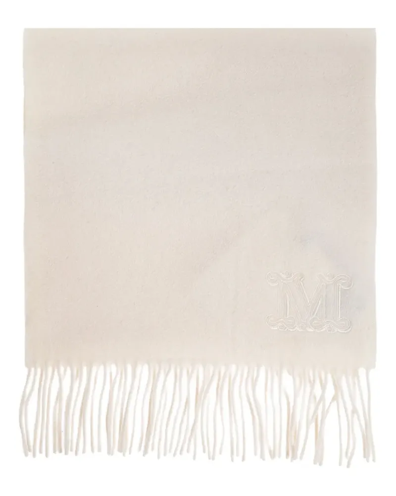 Max Mara Schal mit Logo-Stickerei - Nude Nude