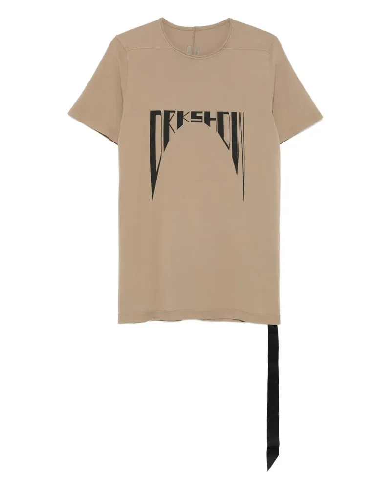 DRKSHDW by Rick Owens Kurzärmeliges T-Shirt mit grafischem Print - Nude Nude
