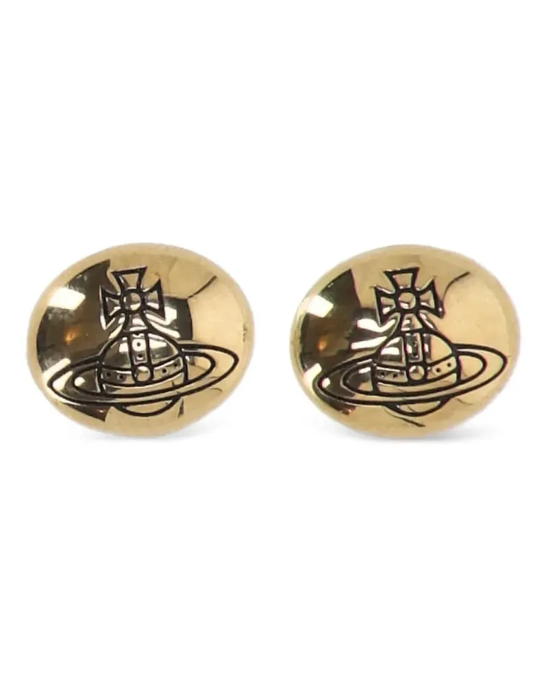 Vivienne Westwood Ohrstecker mit Orb-Detail - Gold Gold