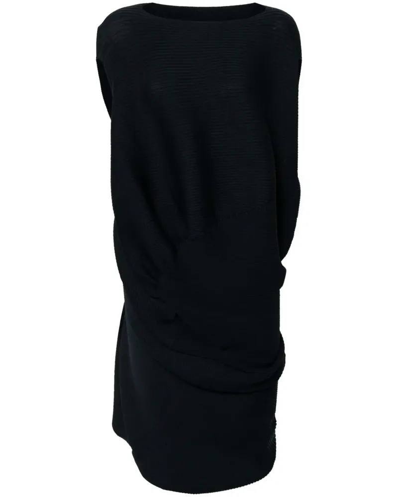 Issey Miyake Asymmetrisches Aerate Kleid - Blau Blau