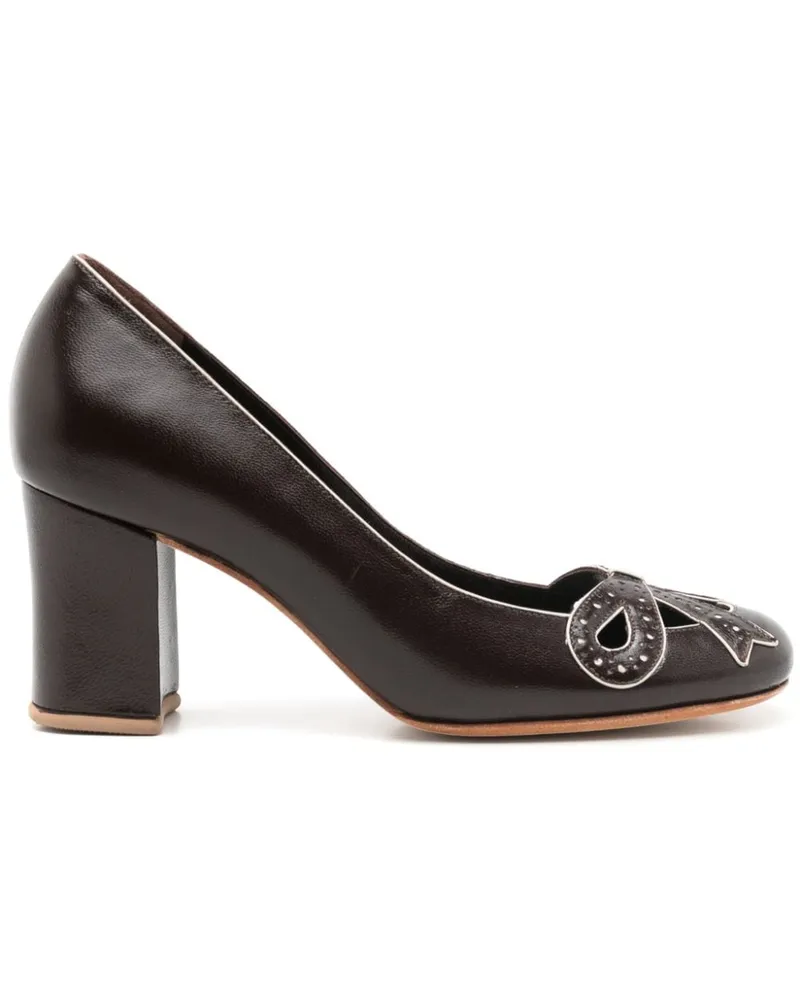 Sarah Chofakian Audrey Pumps 55mm - Braun Braun