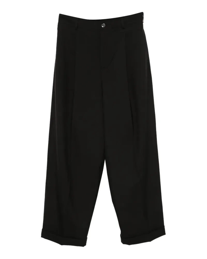 Marni cuffed pleated trousers - Schwarz Schwarz