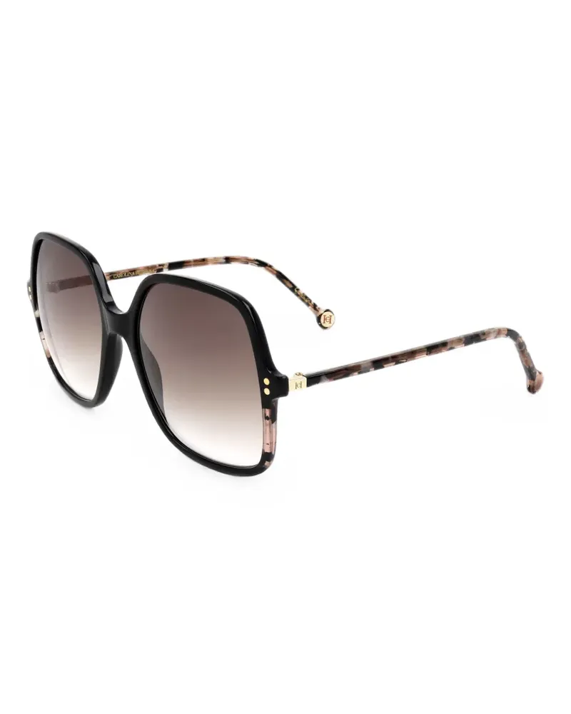 Carolina Herrera New York tortoiseshell-effect square-frame sunglasses - Schwarz Schwarz