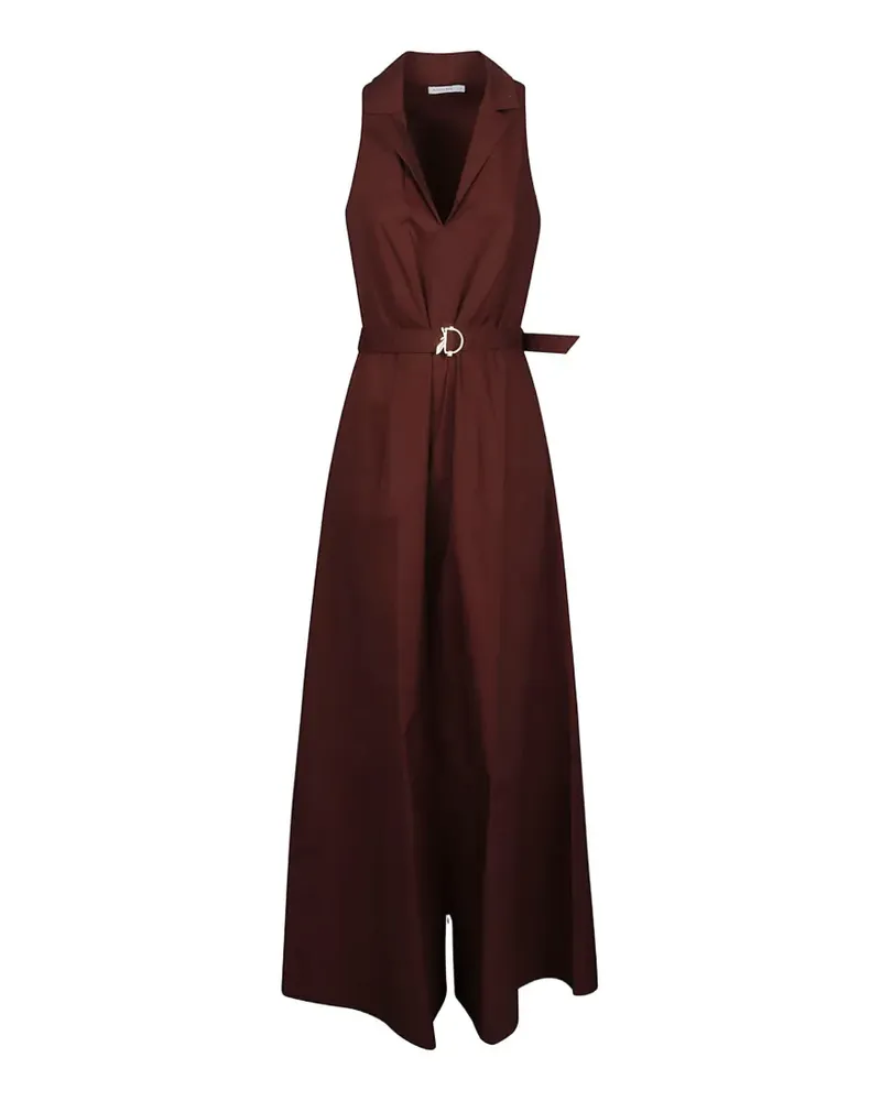 Patrizia Pepe belted sleeveless maxi dress - Braun Braun