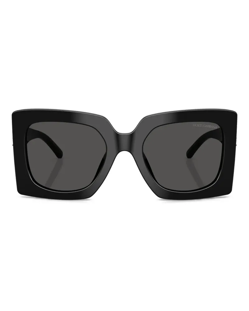 Dolce & Gabbana Eckige Sonnenbrille - Schwarz Schwarz