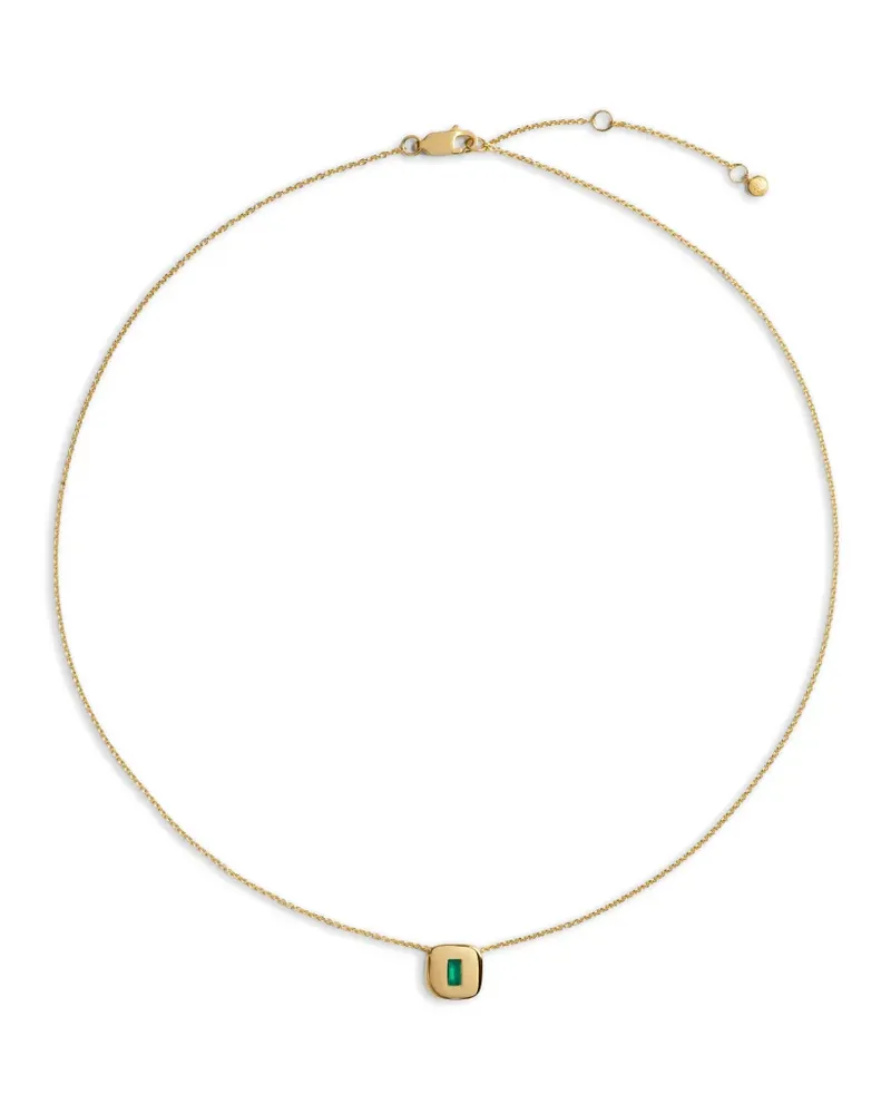 Monica Vinader Gemdrop onyx necklace - Gold Gold