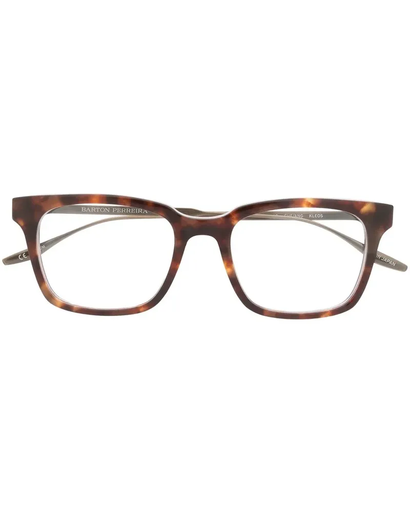 Barton Perreira Eckige Brille in Schildpattoptik - Braun Braun