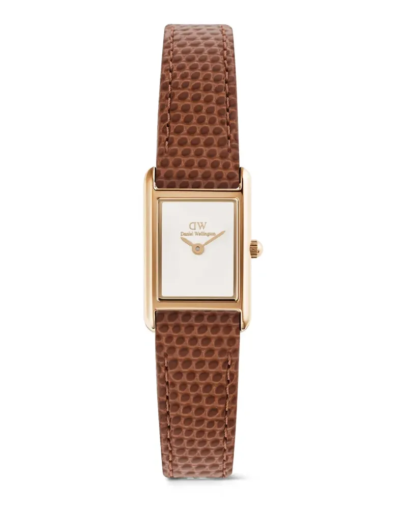 Daniel Wellington Bound Mini Armbanduhr mit Eidechsen-Effekt 26mm - Weiß Weiß