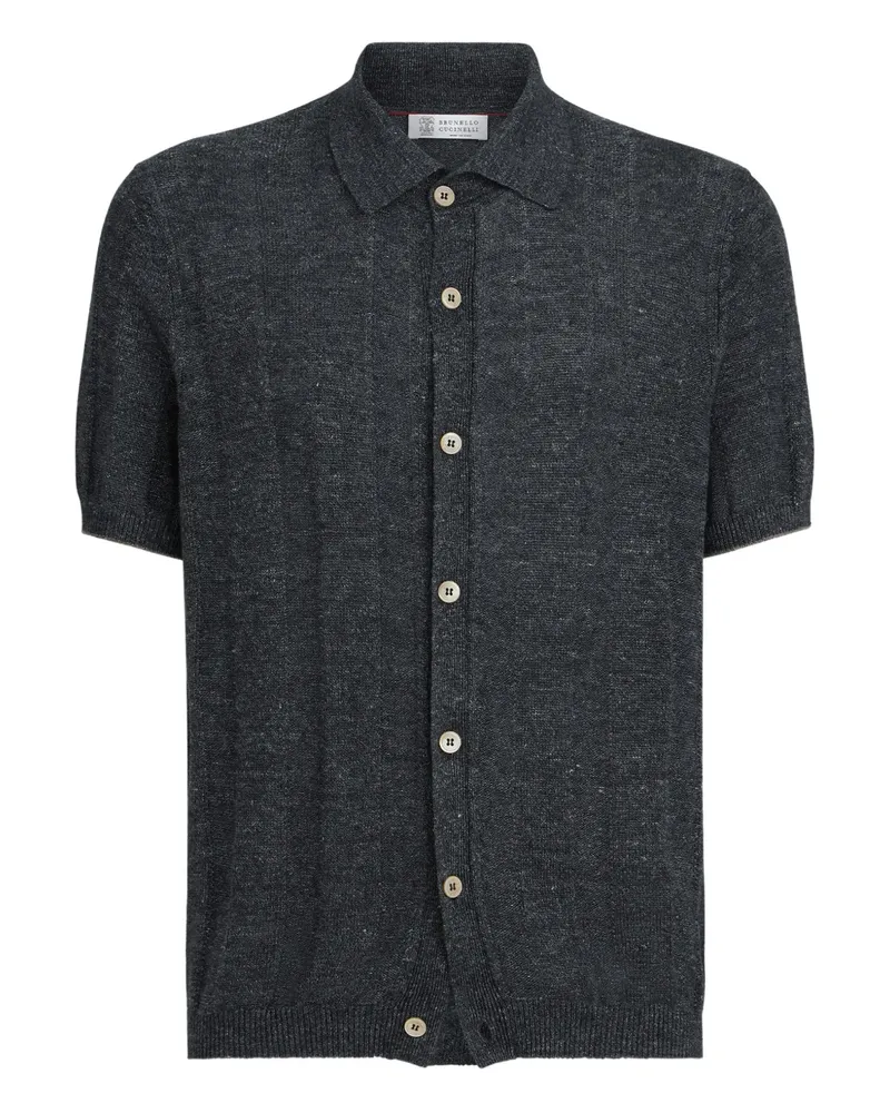 Brunello Cucinelli Kurzärmeliger Cardigan - Grau Grau