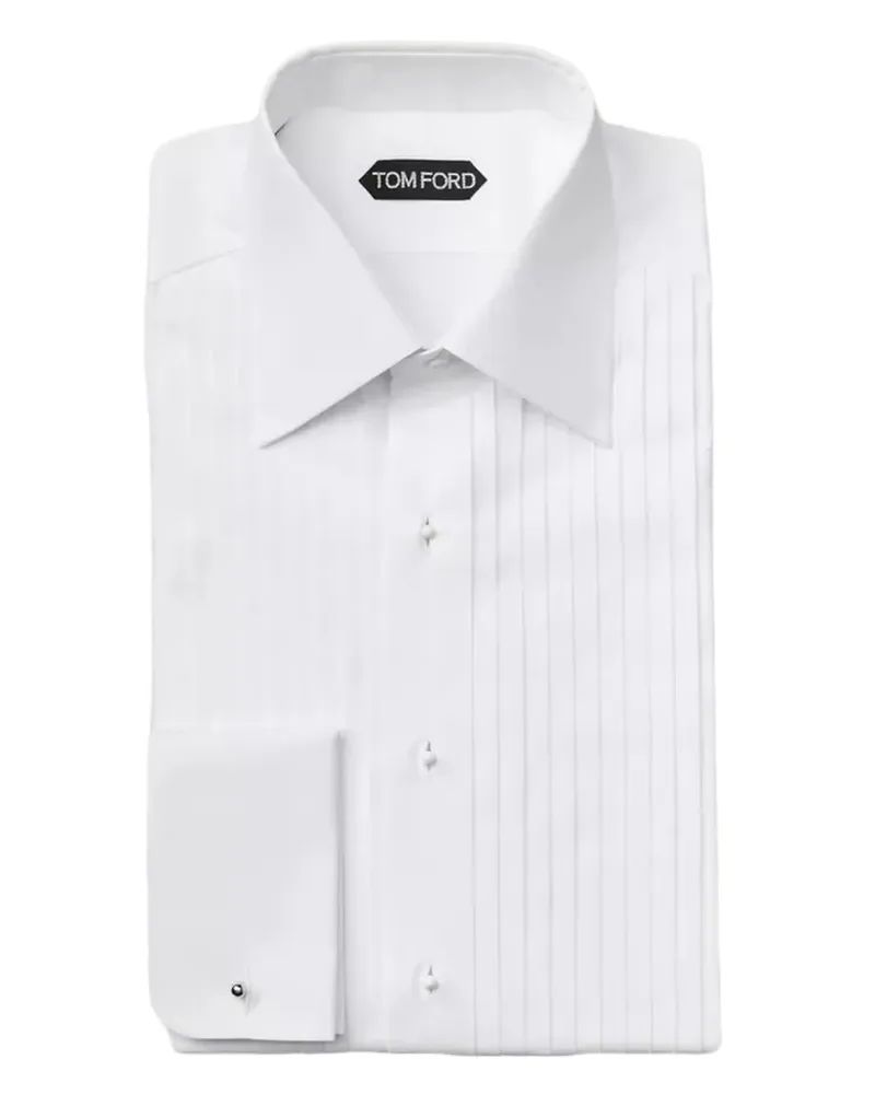 Tom Ford Hemd mit spitzem Kragen - Weiß Weiß