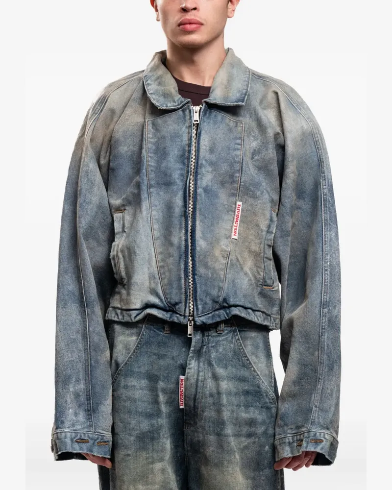 RRR123 Rose Trucker Jacke - Blau Blau