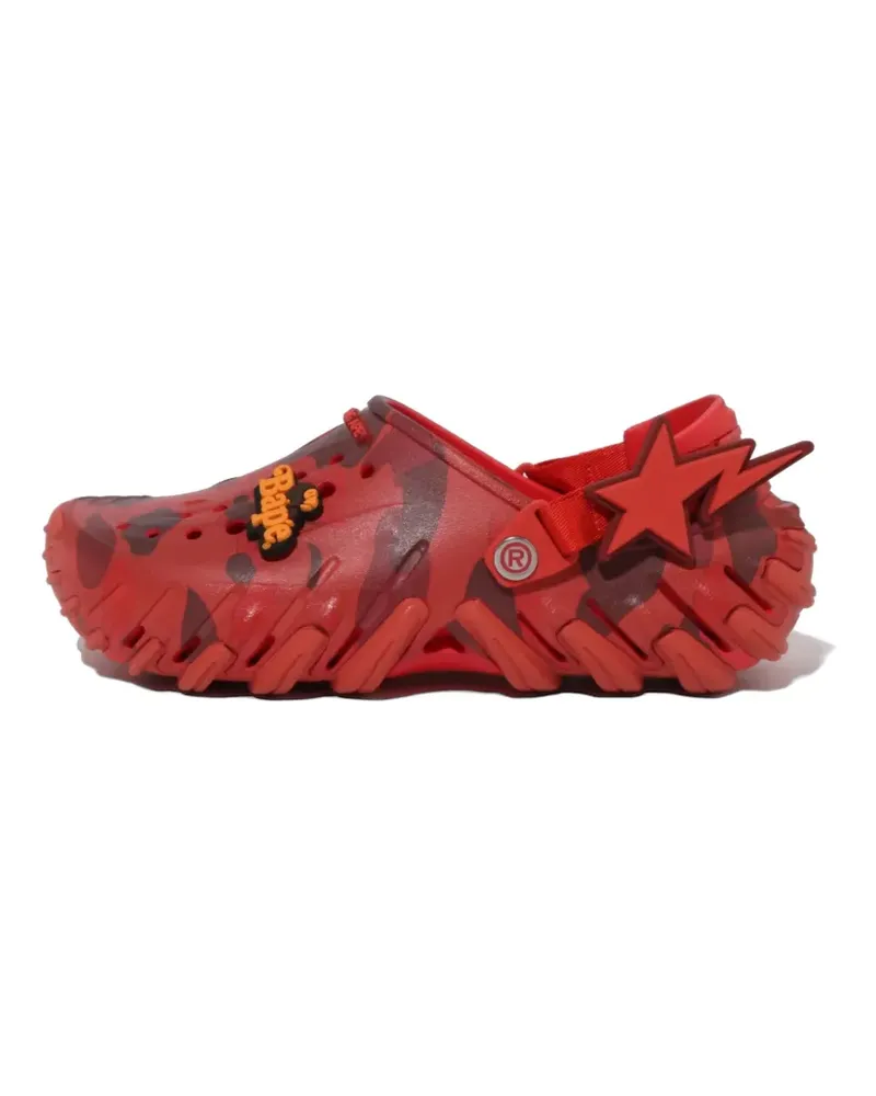 Crocs x A Bathing Ape Echo camouflage-print clogs - Rot Rot