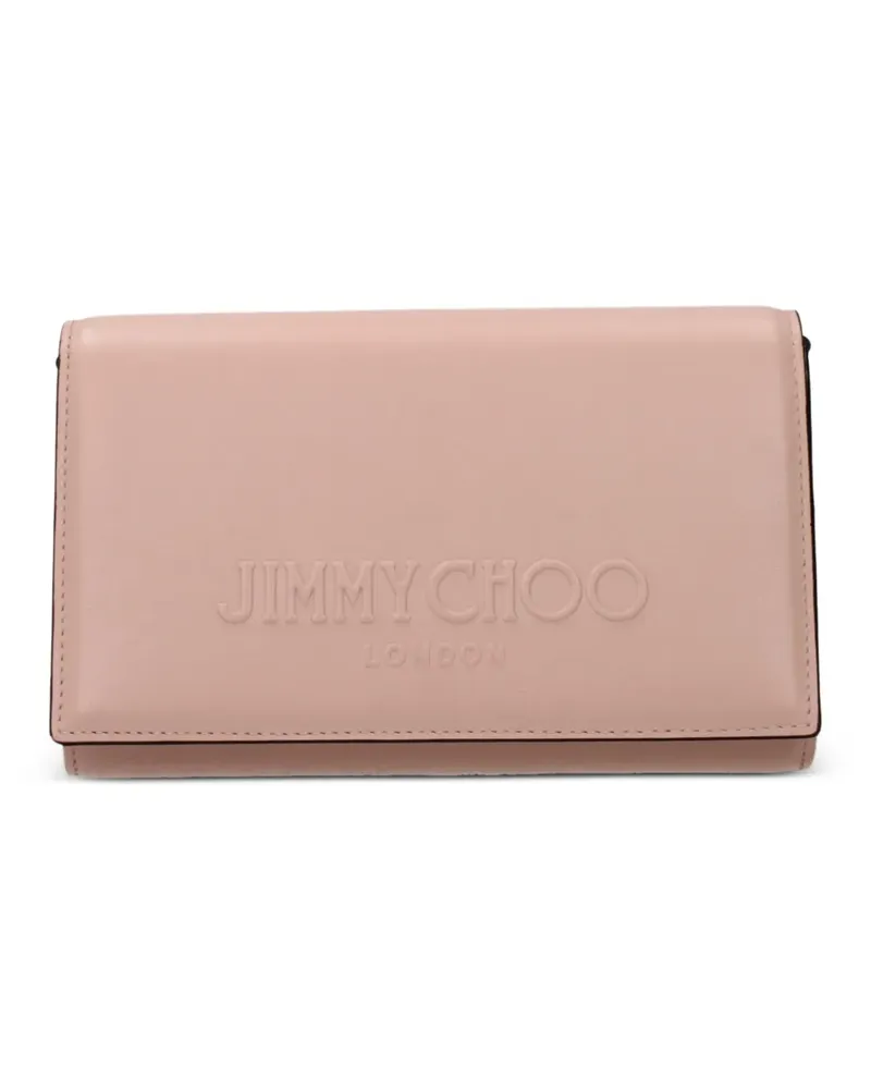 Jimmy Choo Avenue embossed crossbody-bag - Rosa Rosa