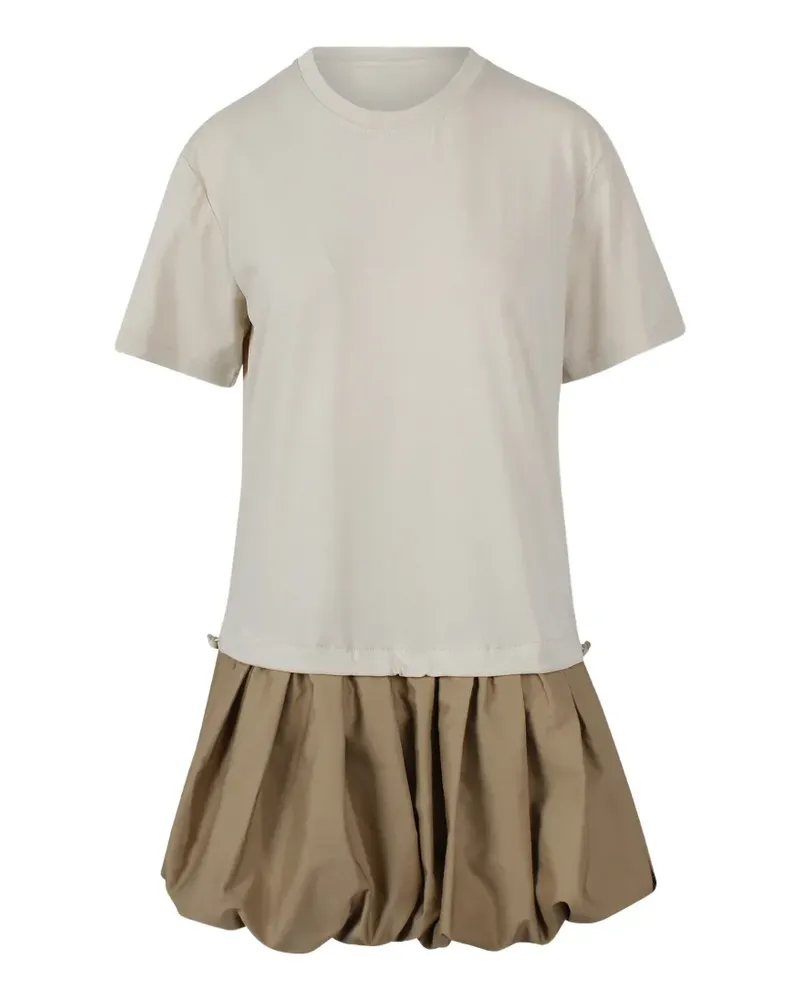 Jovonna T-shirt bubble mini dress - Nude Nude